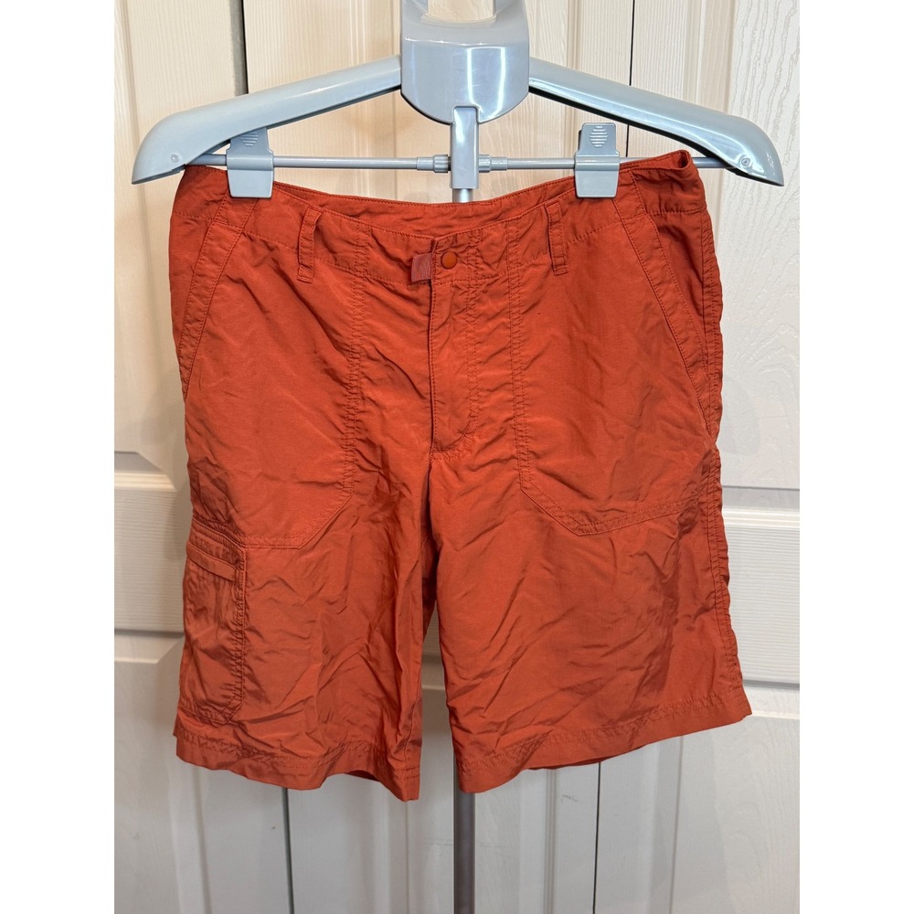 Patagonia Women's‎ burnt Orange Nylon Cargo Shorts Size 6 Lightweight Outdoor